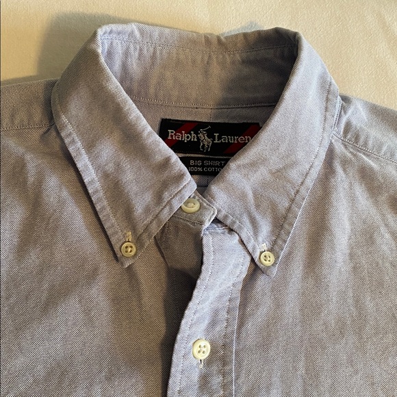 Ralph Lauren “Big Shirt” Iconic 90’s Big Fit Button Down Oxford Cloth Shirt Y2K - Picture 3 of 15